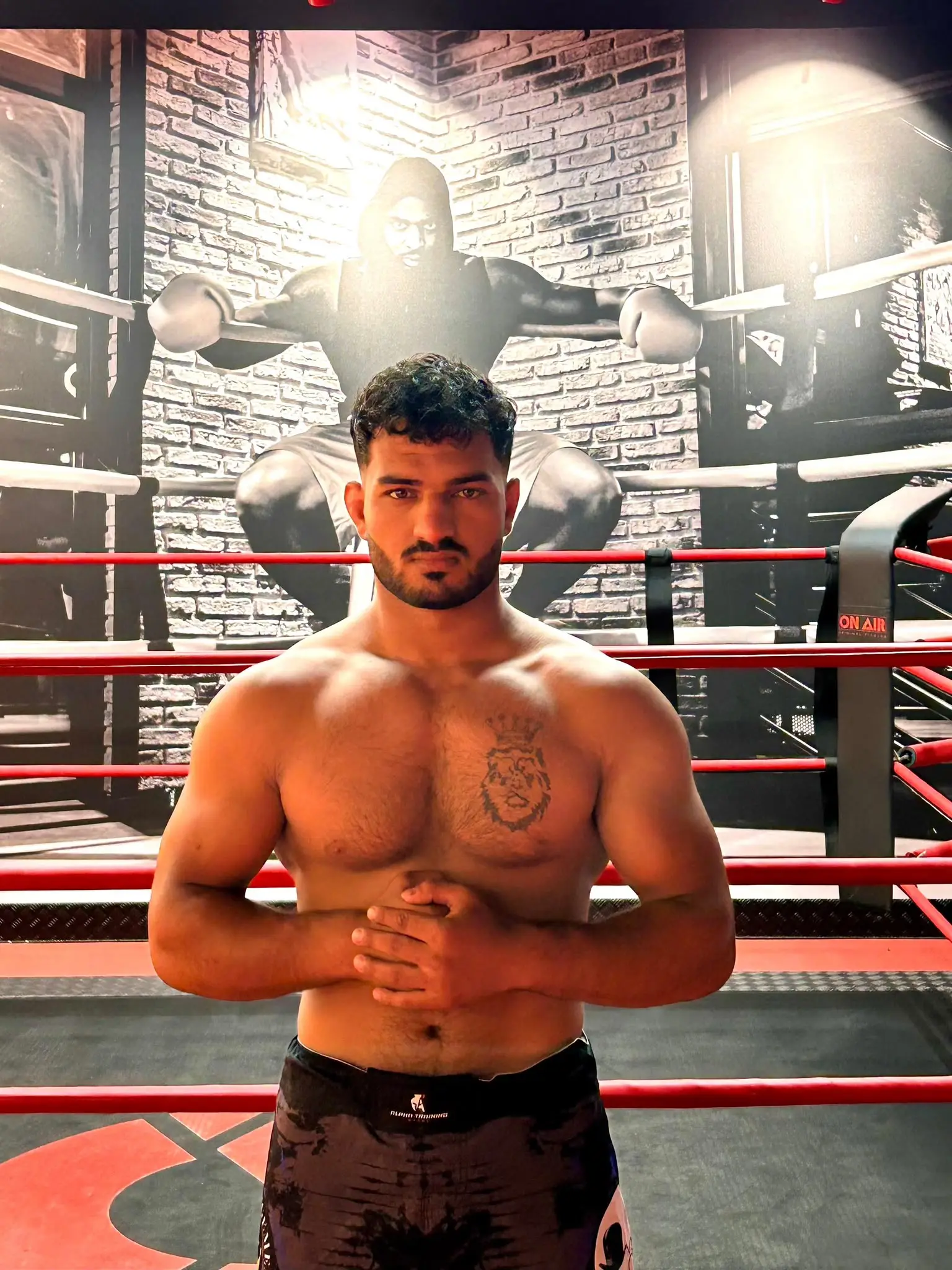 Un athlète du club sur le ring (voir sur Instagram)